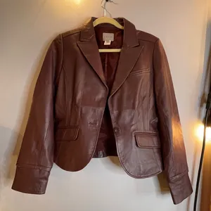 Vintage Philippe Adec leather jacket Size 8 thumbnail 1