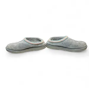 UGG Tasman Slippers Women’s Size 7 Gray Suede Shearling Lined Slip On Casual thumbnail 6