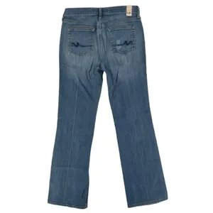 Manhattan Blues‎ Tribeca Distressed Denim Bootcut Jean Blue Size 8 thumbnail 2