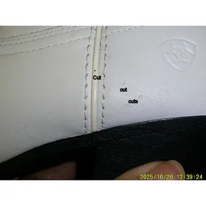 New nwt nib Womens 6.5 Ariat Darlin Boot Western White Leather short pretty thumbnail 8
