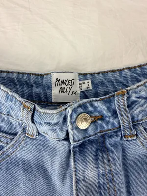 Princess Polly Womens Light Wash Denim High-Waisted Frayed Hem Shorts Size 2 thumbnail 13