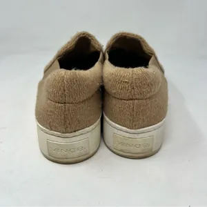Vince Warren Slip On Platform Sneakers Womens 9 Camel Tan Fabric Designer Shoes thumbnail 4