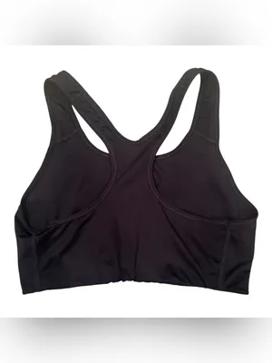 Nike Swoosh Dri-FIT Racerback Sports Bra - Black (Size Large, EUC) thumbnail 3