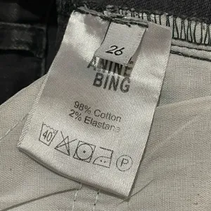 Anine Bing Double Zipper Skinny Jeans - Charcoal - 26 thumbnail 15