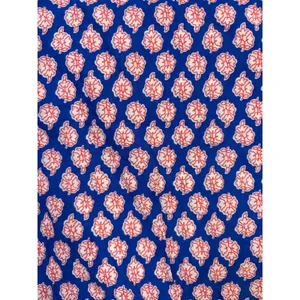 J. Crew Blue Pink Paisley Floral Tunic Top Large Boho Split Neck 3/4 Sleeve thumbnail 6