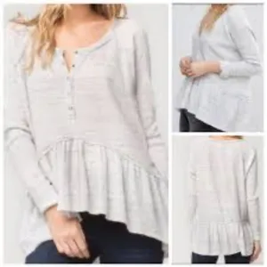 Free people we the‎ free small waffle knit top thumbnail 2