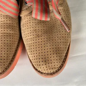 Johnston & Murphy Bree Tan Perforated Suede Lace Up Shoes Peach Womens 7.5‎ thumbnail 4