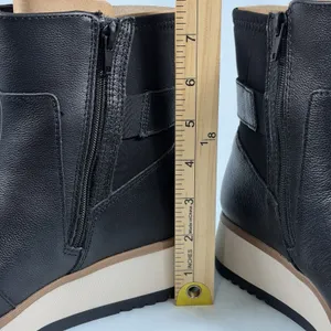 Clarks Collection Size-7M‎ Womens Zylah Rose Chelsea Boot Black Leather thumbnail 6