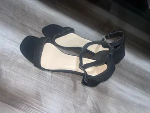 Suede Black Heels Size 8 thumbnail 2