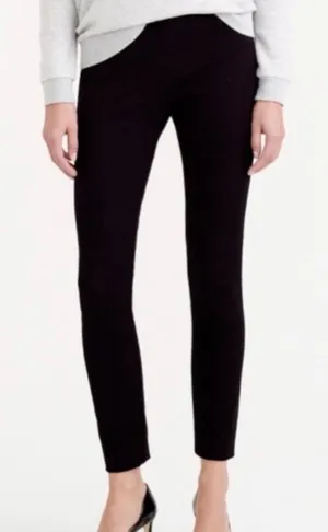 J.Crew Minnie Pant Black Wool Blend Side Zip‎ Slim Ankle Trousers 06685 Size 0 thumbnail 1