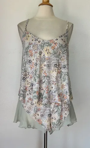 Sage Green & Peach Floral PJ Set thumbnail 1