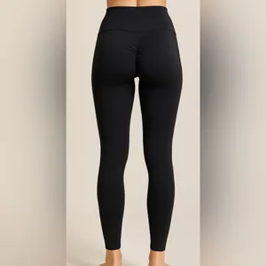Black Seamless Scrunch Leggings women’s Size S | High Waist | (A178)&✨ thumbnail 2