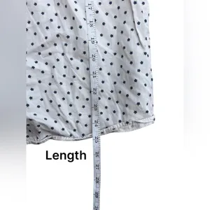 Brandy Melville Mini Sun Dress White With Blue Flowers thumbnail 4