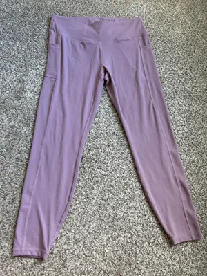 Women's Mauve High-Waist Active Leggings XXL Athleisure Stretch Work Out thumbnail 1