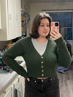 Urban Outfitters Green Cardigan thumbnail 4