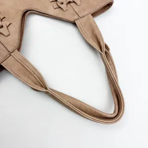 Anthropologie Carson Faux Leather Braided Tote Bag Tan Boho Bohemian Festival thumbnail 10