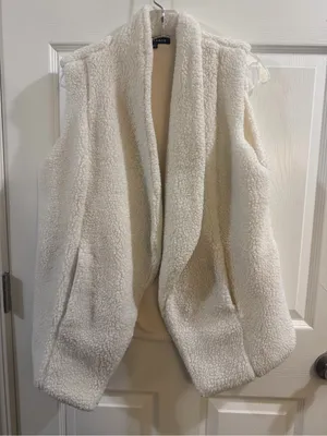 mesh+lace Sherpa Vest Size XL thumbnail 1