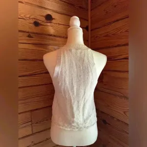 Aritzia Wilfred Knit Halter Tank – Ivory, Size Medium thumbnail 4