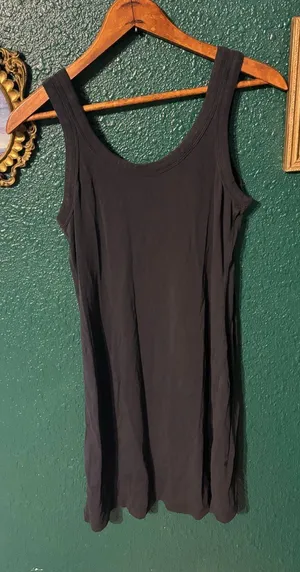 Lululemon Black Tank Top Mini Dress Sz XS thumbnail 1