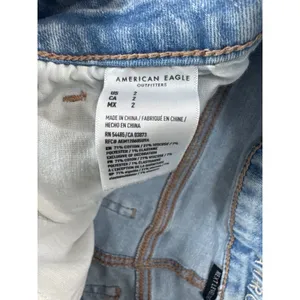 American Eagle‎ Next Level Stretch Distressed Lace Pocket Denim Shorts Womens 2 thumbnail 3