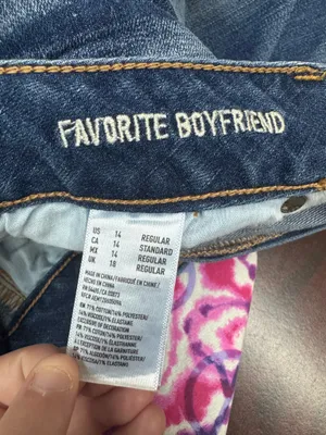 American Eagle Super Stretch Favorite Boyfriend Custom Jeans Size 14 thumbnail 9