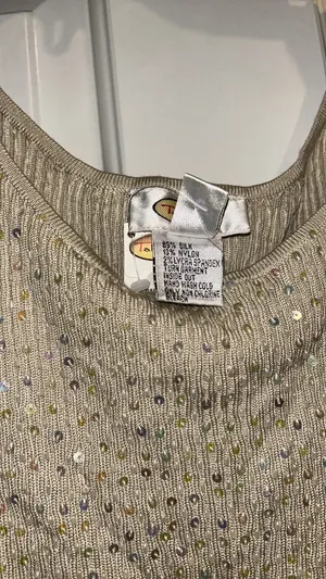 Talbots Gold Sequin Top thumbnail 3