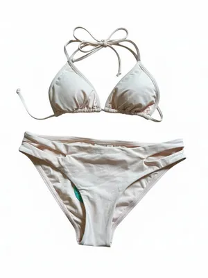 NWT L*Space triangle bikini set light pink thumbnail 1