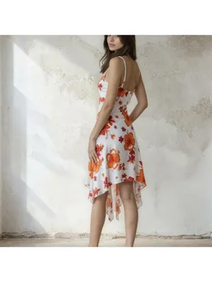 Women's Red and Multi Dress Size M thumbnail 2