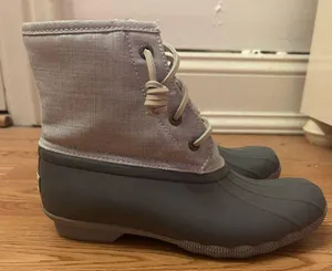BRAND NEW sperry grey winter boots thumbnail 1