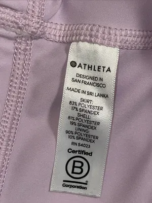 Athleta Women’s Momentum Lilac Purple Ruffle Athletic Athleisure Tennis Skort thumbnail 11