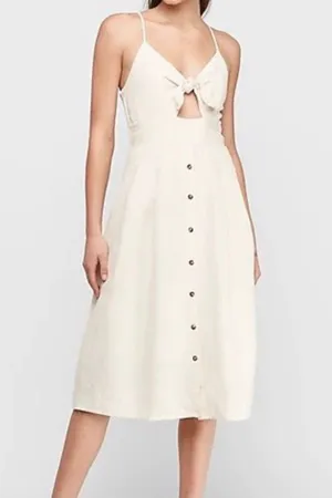 Express Linen Midi Dress thumbnail 1