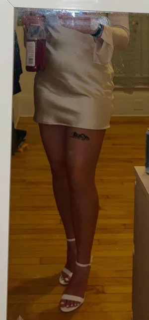 Silky Champagne Mini Dress thumbnail 5