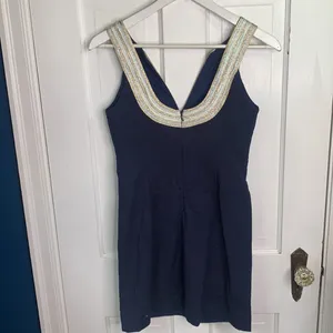Lilly Pulitzer Valli Shift True Navy Dress New with Tag W-587 Sz 0 thumbnail 12