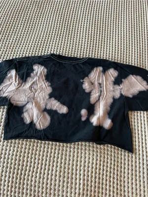 Barstool Daddy Gang Black Bleach-Effect Crop Top thumbnail 2