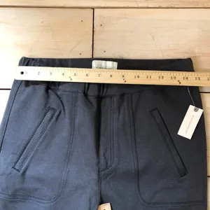 Anthropologie NWT Women's Gray Cropped Pull On Utility Pants Size M thumbnail 10