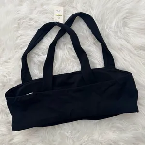 OFFLINE By Aerie Real Me Xtra Square Neck Sports Bra Black Size Small thumbnail 5