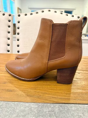 Madewell The Regan Boot English Saddle Brown Leather Ankle Boots 9.5 thumbnail 3