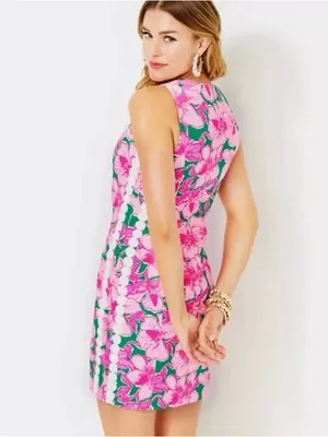 Lilly Pulitzer Mila Stretch Shift Dress Preppy Resort Palm Beach Cruisewear 14 thumbnail 3