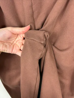 Aerie Straight Leg Sweatpants Brown Women’s Size Large Cotton Terry Relaxed thumbnail 7