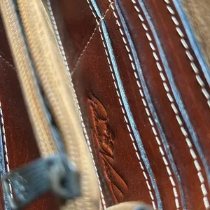 Patricia Nash Brown Pressed Leather Crossbody‎ Bag thumbnail 4