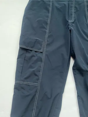 Athleta Dark Blue Jogger Track Pants with Contrast Stitching Size 16 thumbnail 6