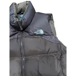 The North Face Nuptse 700 Puffer Vest Womens Large Brown Full Zip Down Fill thumbnail 3