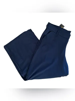 LEE WOMEN'S ULTRA LUX COMFORT ANY WEAR WIDE LEG PANT Emperor Navy, Size 24W, NEW thumbnail 6