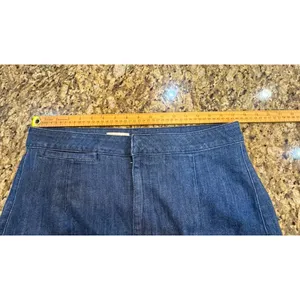 Pilcro Gaucho Pants Denim Jeans High Rise Wide Leg Cropped Size 32 - 16" Inseam thumbnail 6