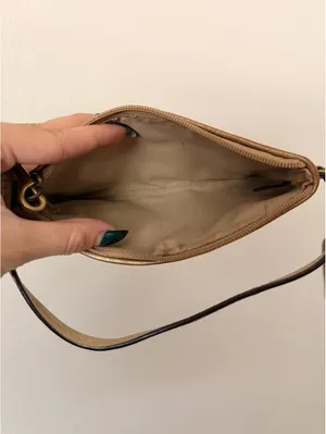 Vintage Tan and Gold Coach Wristlet thumbnail 3