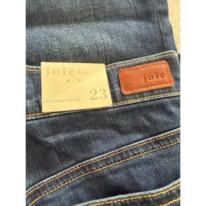 Joie Jeans Nouveau Flare Dark Wash High Rise Denim Size 23 NWT Made in USA thumbnail 10