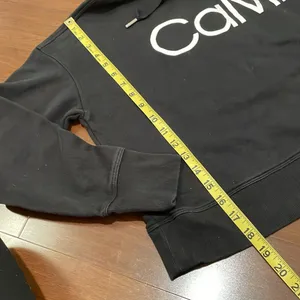 Calvin Klein. Black Logo Hoodie Sweatshirt thumbnail 3