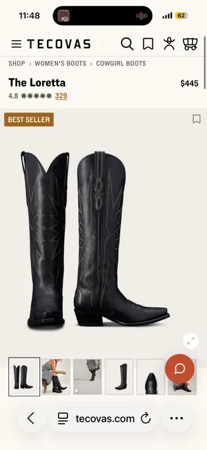 Tecovas the Loretta boots metallic 7.5 Gold thumbnail 9