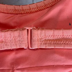 Aerie Ribbed Cut Out One‎ Piece Swimsuit Coral Peach XXS Full Coverage Monokini thumbnail 6