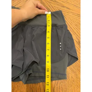 Soothfeel 2-in-1 Running Shorts Womens Small Gray Athletic Built-in Liner Pocket thumbnail 2
